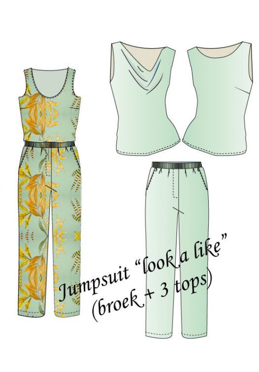 A058 Jumpsuit “Look a like” - Afbeelding 2