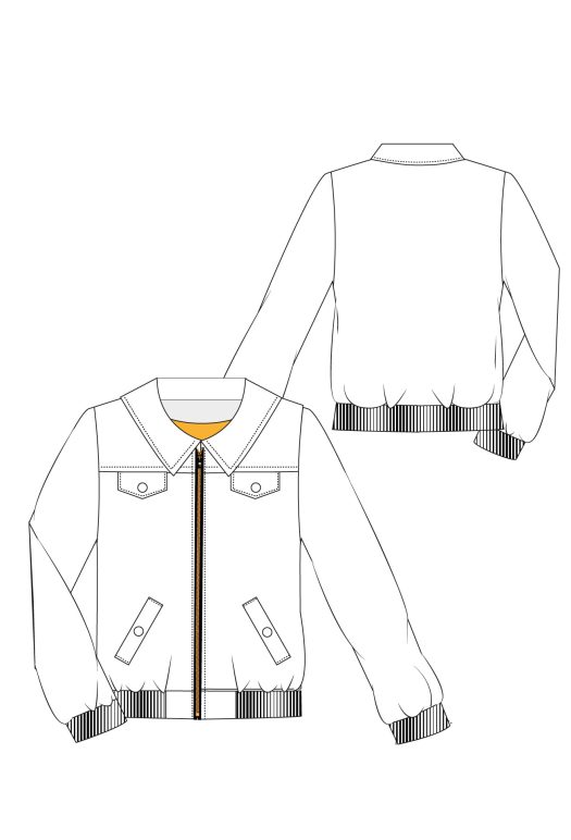 A147 Tweed Bomber jack - Afbeelding 4