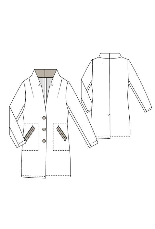 A026 Lange blazer - Afbeelding 4
