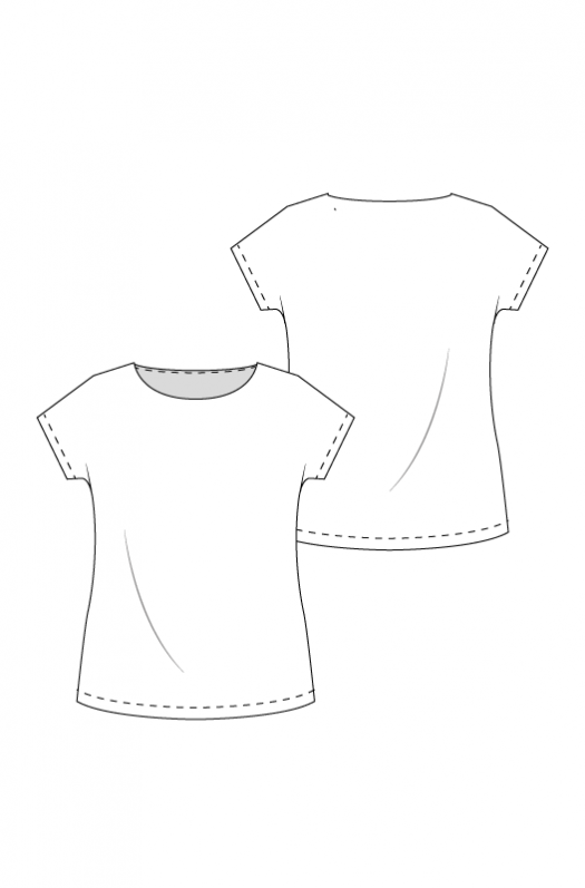 A047 Top met aangeknipte mouw - Afbeelding 2