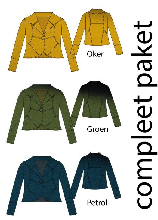 A068 Jasje van gekookte wol - Afbeelding 2