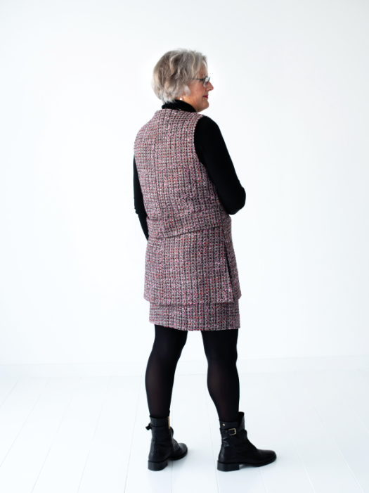 A087 Gilet & rok - Afbeelding 2