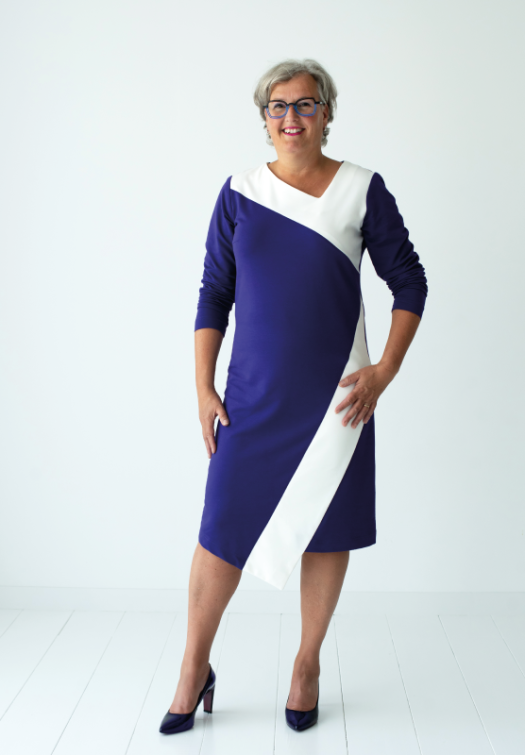 Ä101 Color Blocking Dress "Roos"