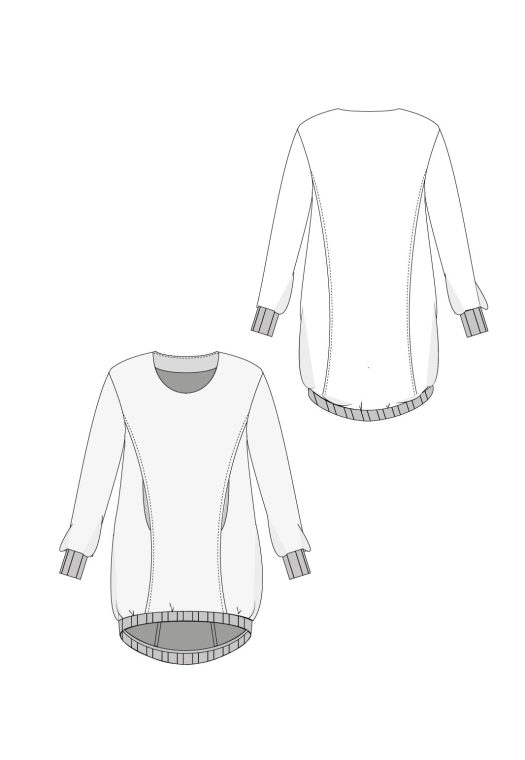 A110 French Terry jurkje/tuniek. - Afbeelding 3