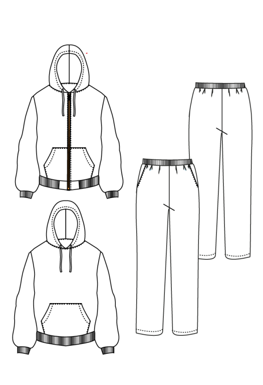 A145 Joggingpak (broek met sweater en jack) - Afbeelding 4