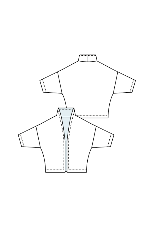A154 Quilted Kimono jasje - Afbeelding 4
