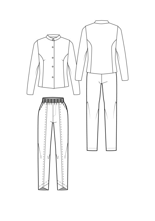 Patroon A151 – Broek met omkeerbaar jasje - Afbeelding 4