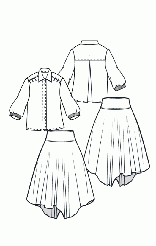 A191 Pipa – rok & blouse - Afbeelding 4