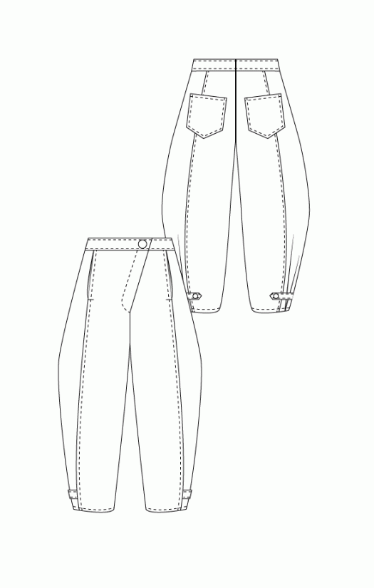A193 Barrel pants - Afbeelding 4